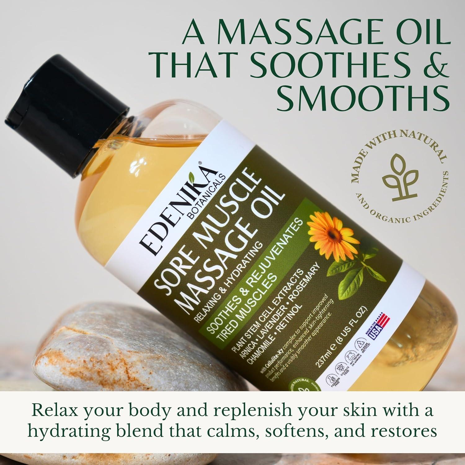 Aceite de Masaje Edenika para Alivio Muscular 2x283g