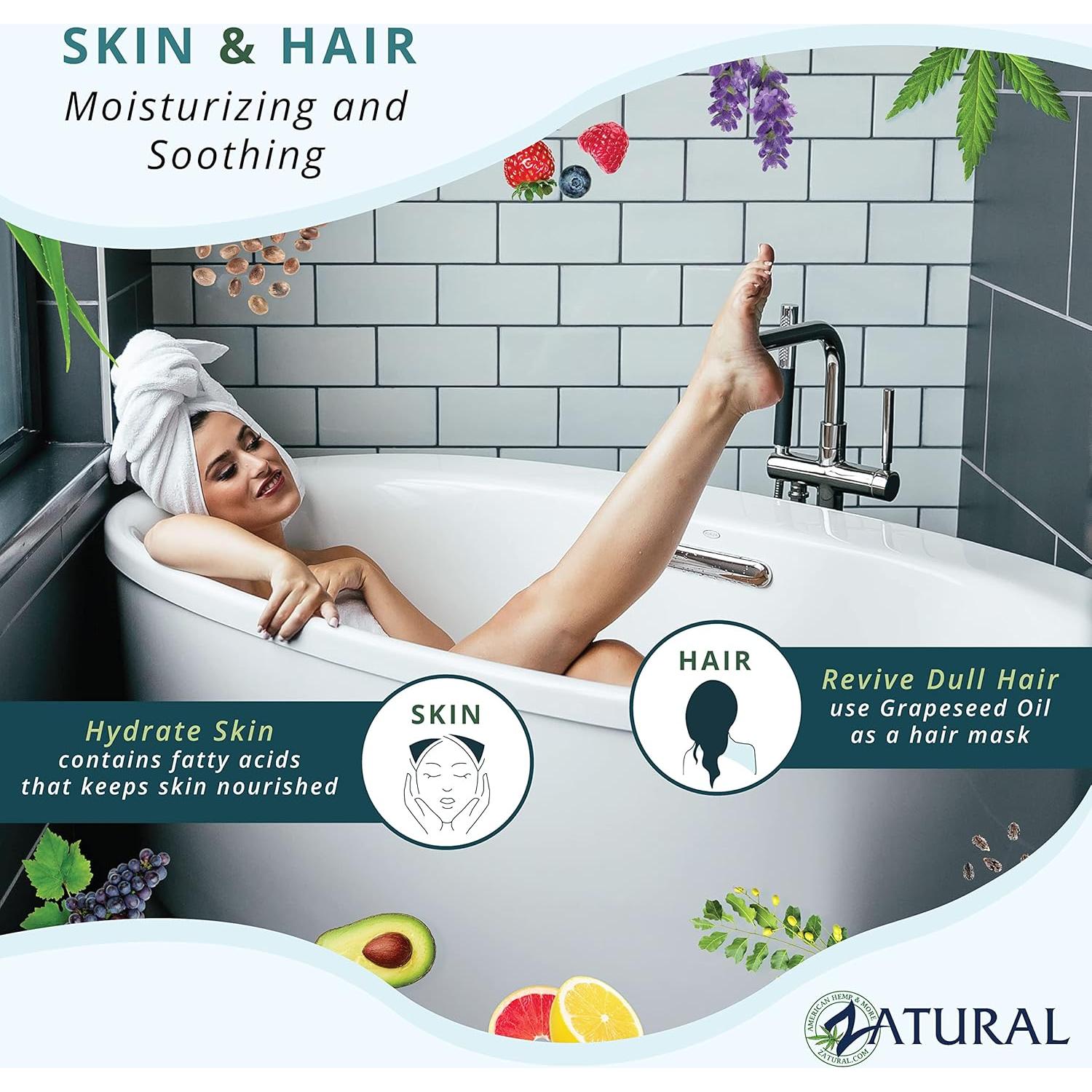 Aceite de Semilla de Uva Zatural 100% Puro 3.78L Prensado en Frío