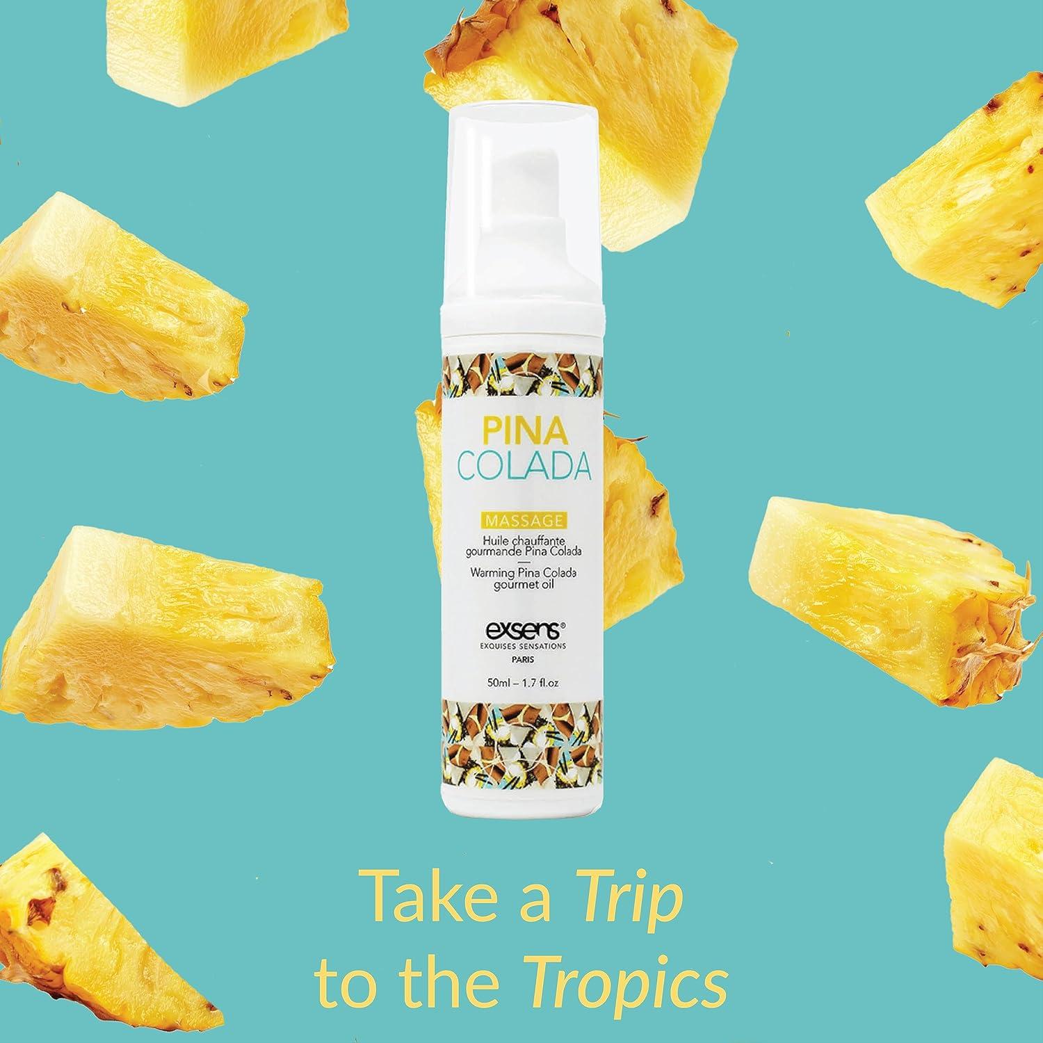 Aceite de Masaje Calentado Exsens Pina Colada 50 ml Comestible