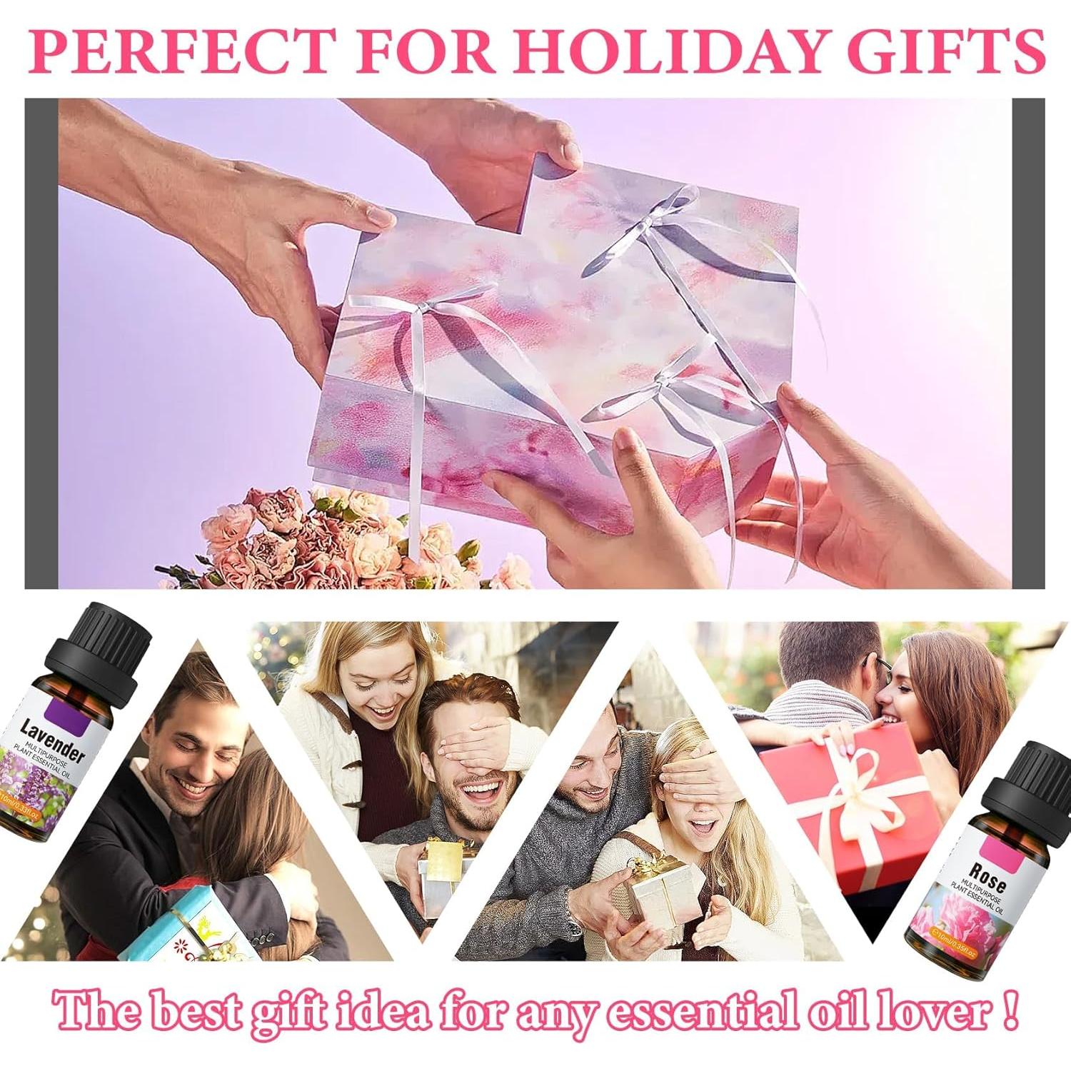 Set de Aceites Esenciales de Rosa Orgánico - 5 Piezas para Piel y Cabello