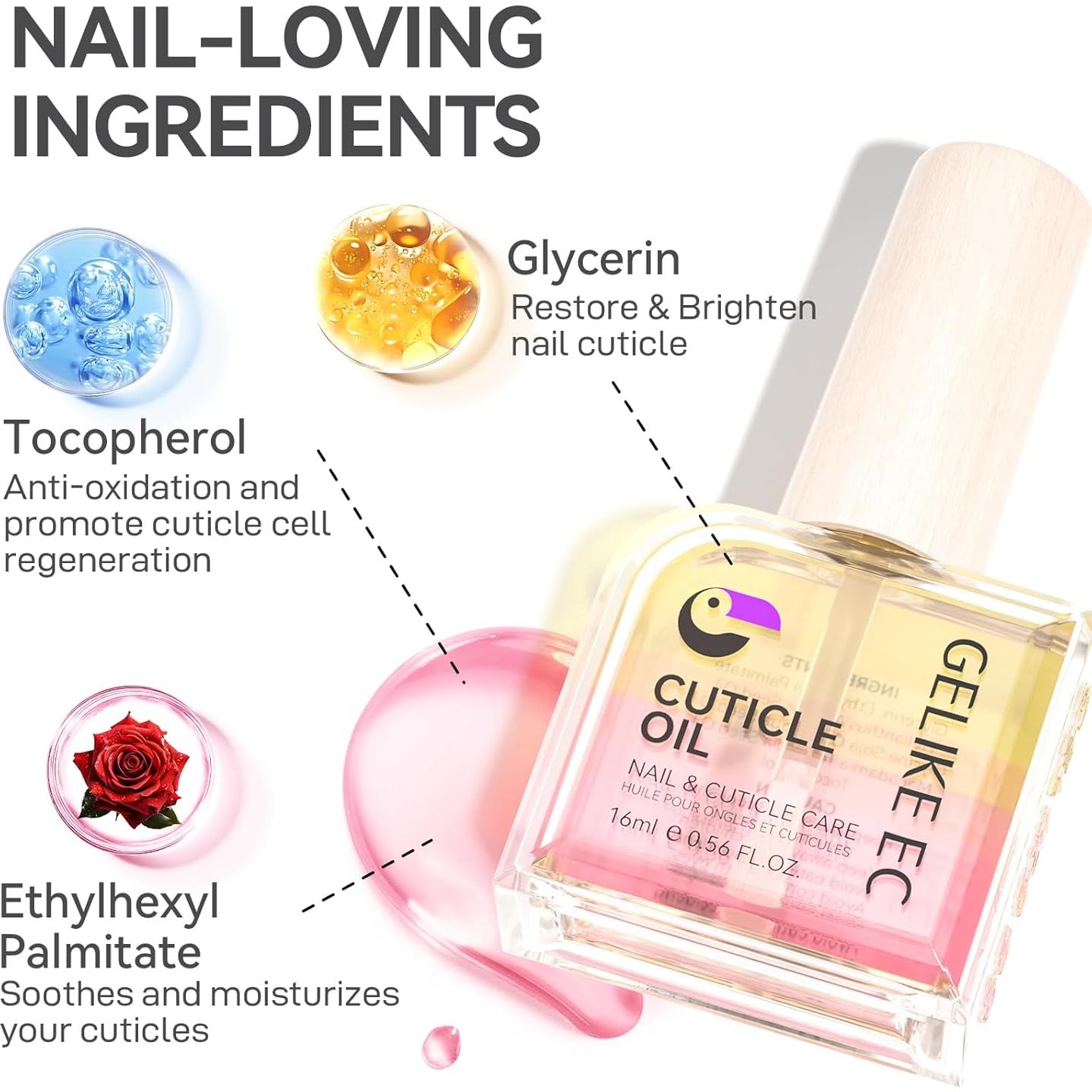 Aceite para Cutículas Gelike ec 59g - Jojoba y Vitamina E