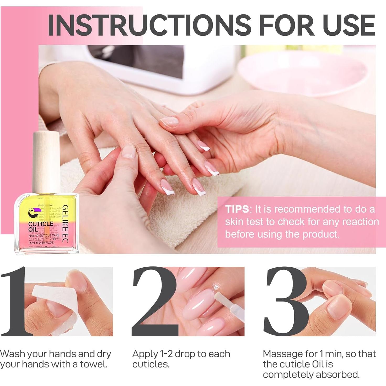 Aceite para Cutículas Gelike ec 59g - Jojoba y Vitamina E