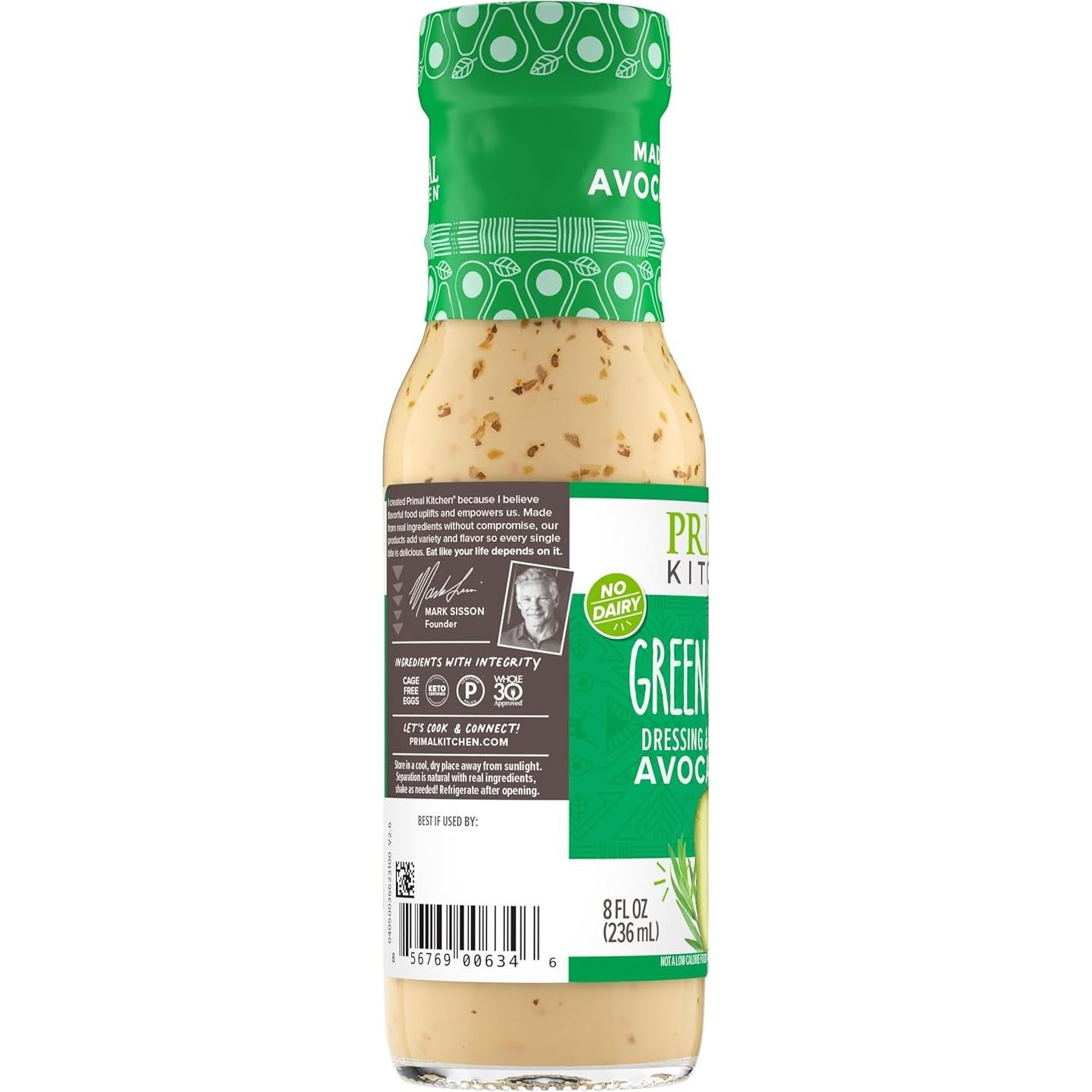 Aderezo y Marinada Green Goddess Primal Kitchen 236.6 ml
