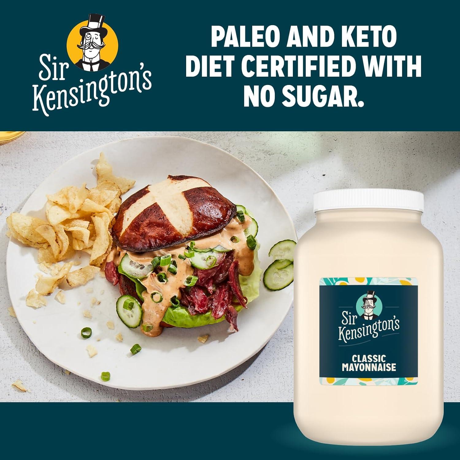 Mayonesa Clásica Sir Kensington 4 x 3.78L, Sin Gluten, No-OGM