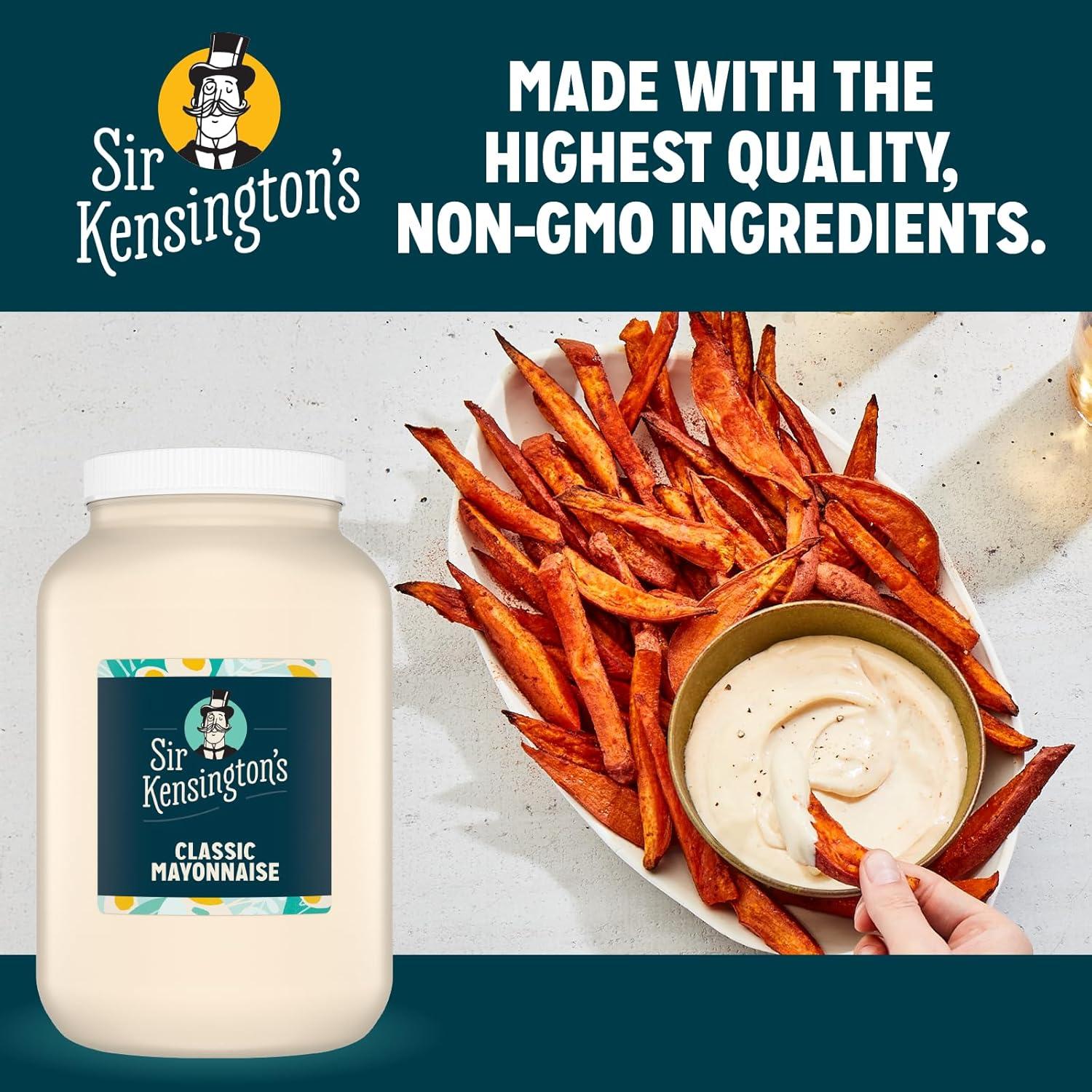 Mayonesa Clásica Sir Kensington 4 x 3.78L, Sin Gluten, No-OGM