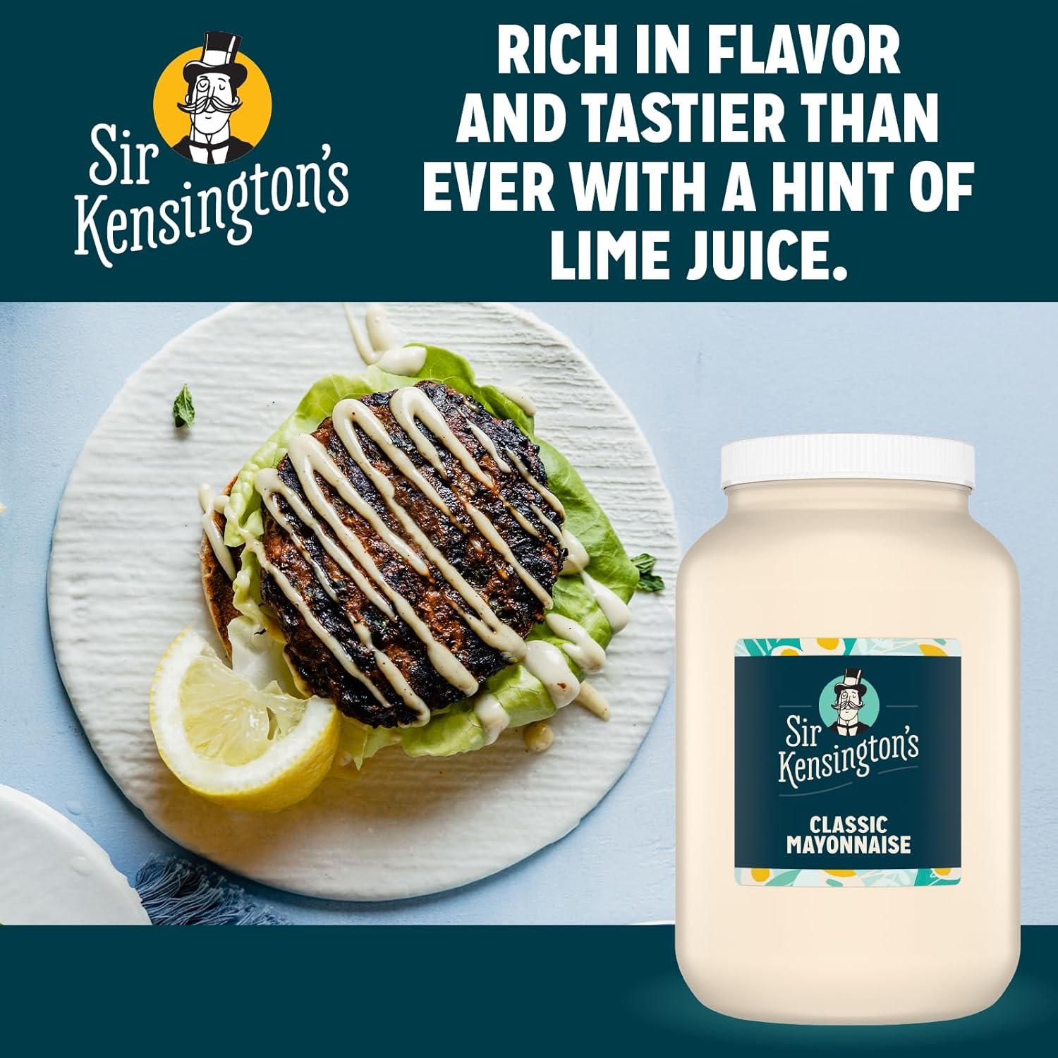 Mayonesa Clásica Sir Kensington 4 x 3.78L, Sin Gluten, No-OGM