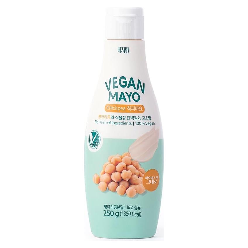 Mayonesa Vegana de Garbanzos VEGEBEAN 250 ml - Sin Huevos, Orgánica