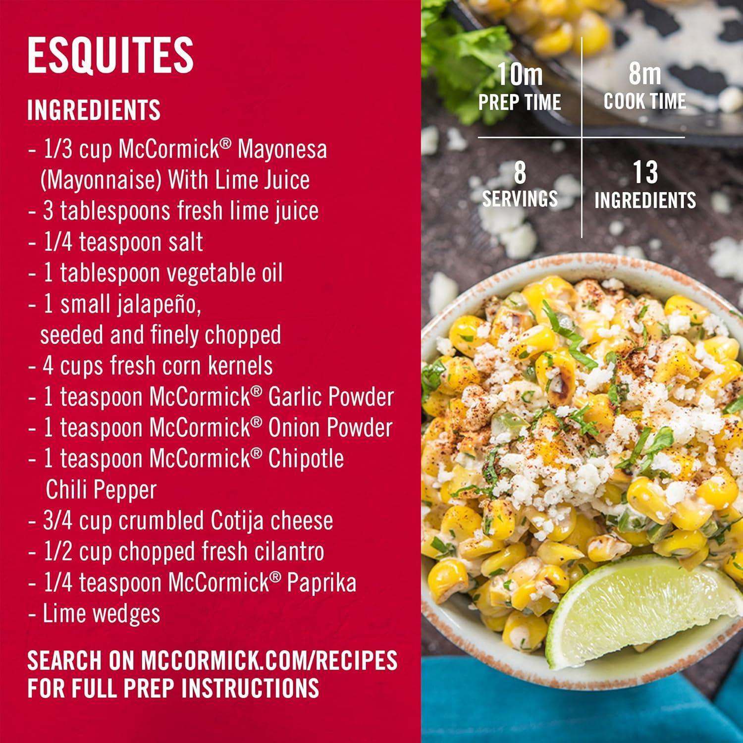 Mayonesa McCormick con Jugo de Lima 304.5 ml - Sabor Único