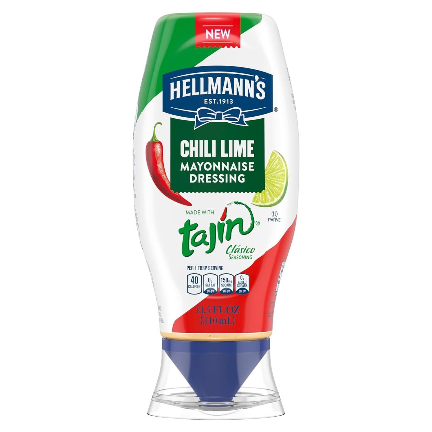 Aderezo de Mayonesa Hellmann's Chili Lima 326 g - Sin Sabores Artificiales