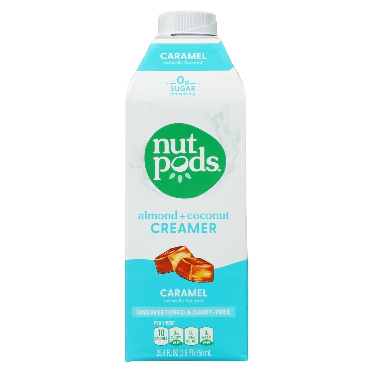 Crema de Almendra Caramelo + Coco NUTPODS 750 ml Sin Azúcar