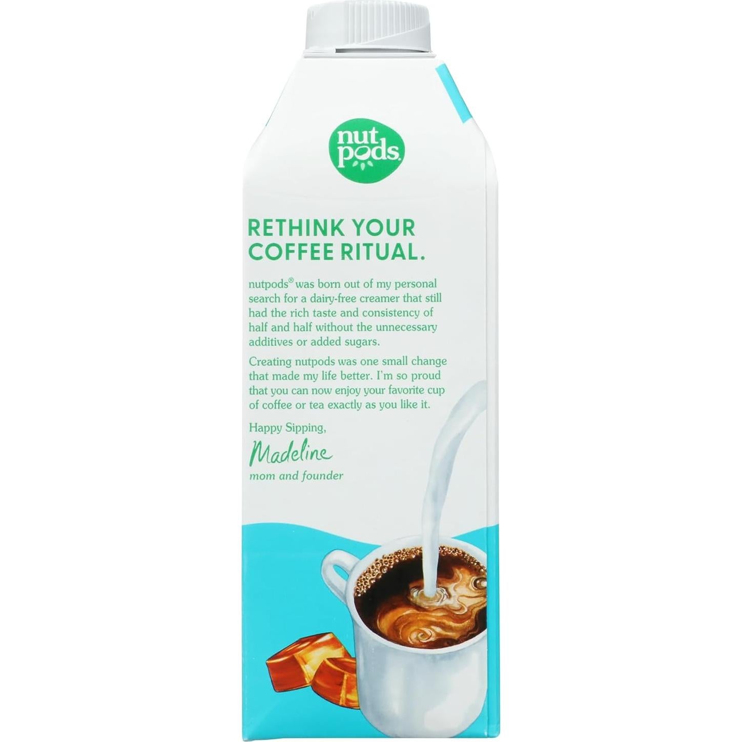 Crema de Almendra Caramelo + Coco NUTPODS 750 ml Sin Azúcar