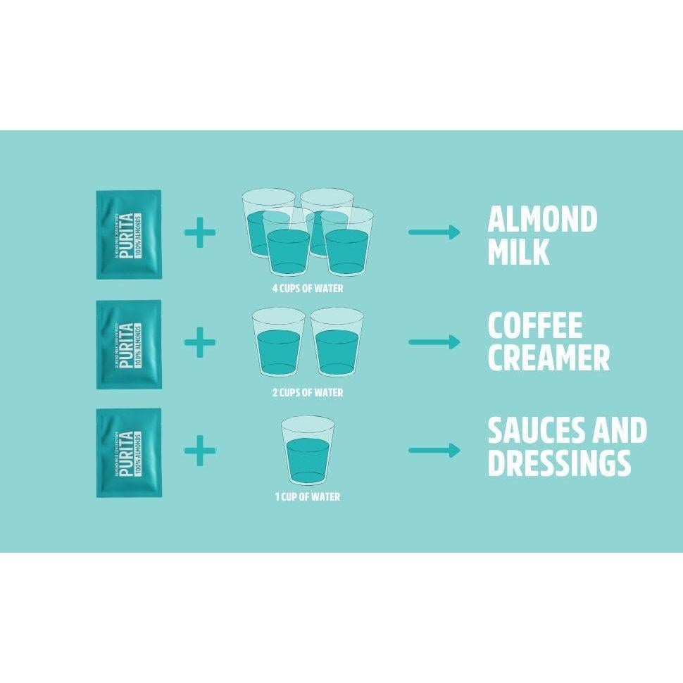Leche de Almendra Concentrada La Purita 3.78L Vegana Sin Azúcar