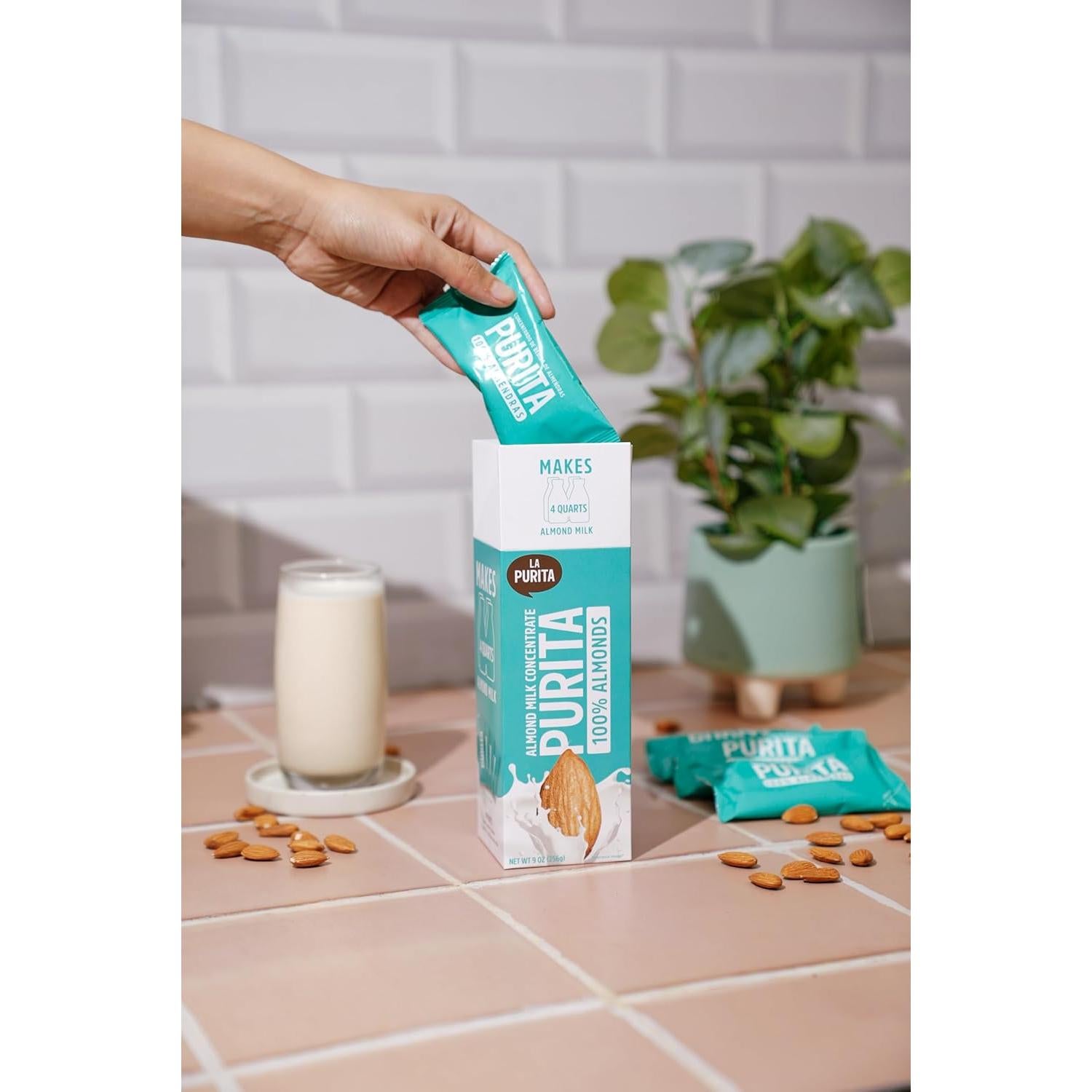 Leche de Almendra Concentrada La Purita 3.78L Vegana Sin Azúcar