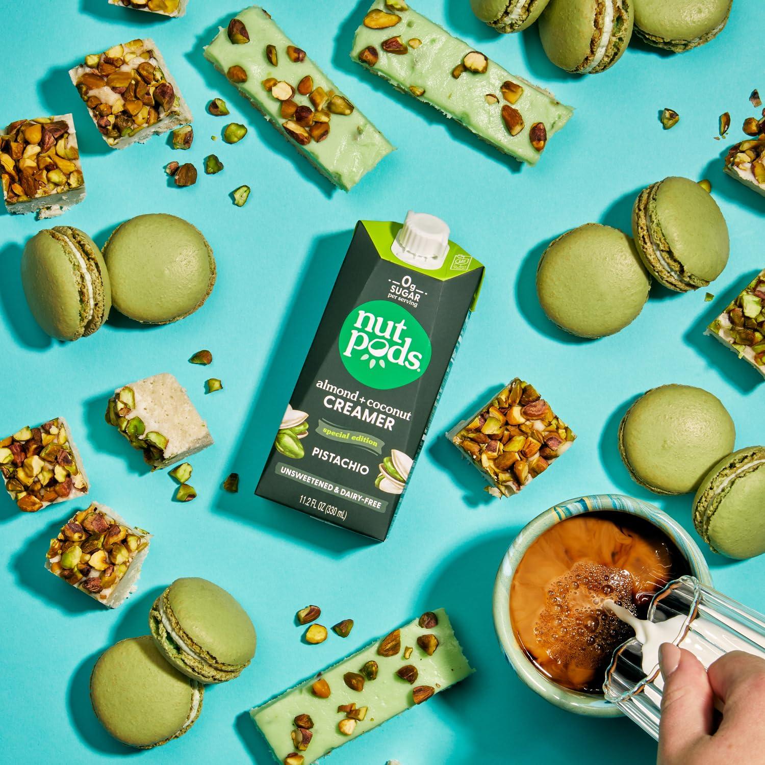 Crema de Pistacho Sin Azúcar nutpods 993.5 ml Vegana Keto