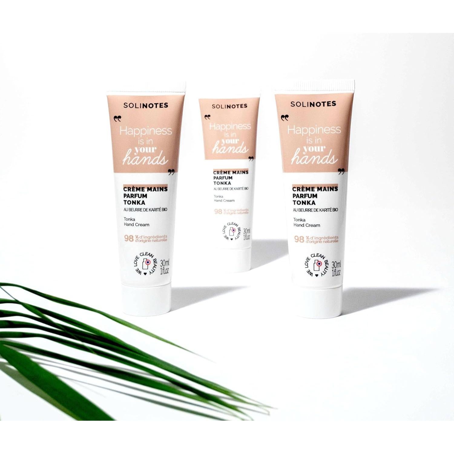 Crema de Manos Nutritiva Solinotes Tonka 30g - Hidratante con Karité