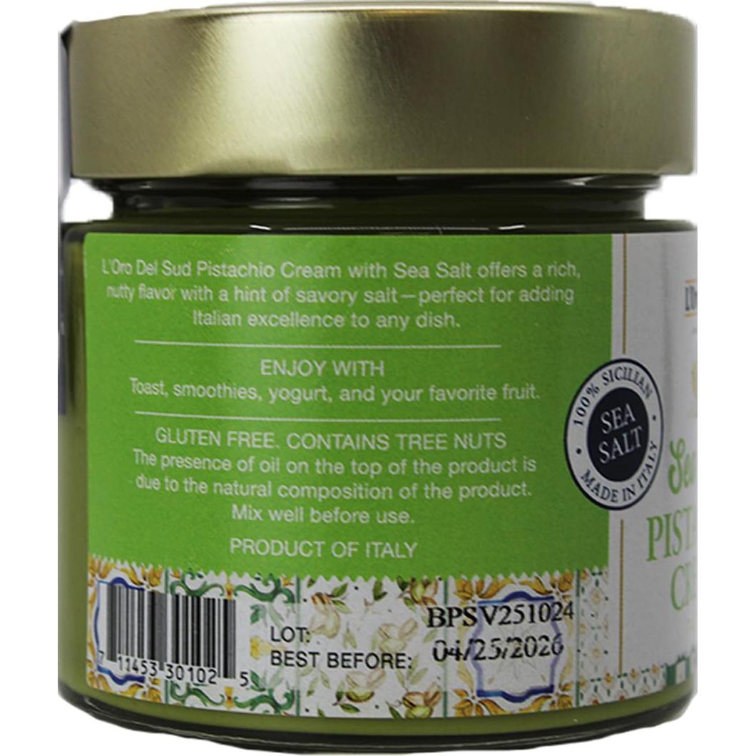 Crema de Pistacho L'Oro Del Sud con Sal Marina 200 g