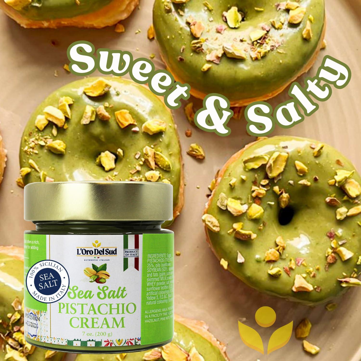 Crema de Pistacho L'Oro Del Sud con Sal Marina 200 g