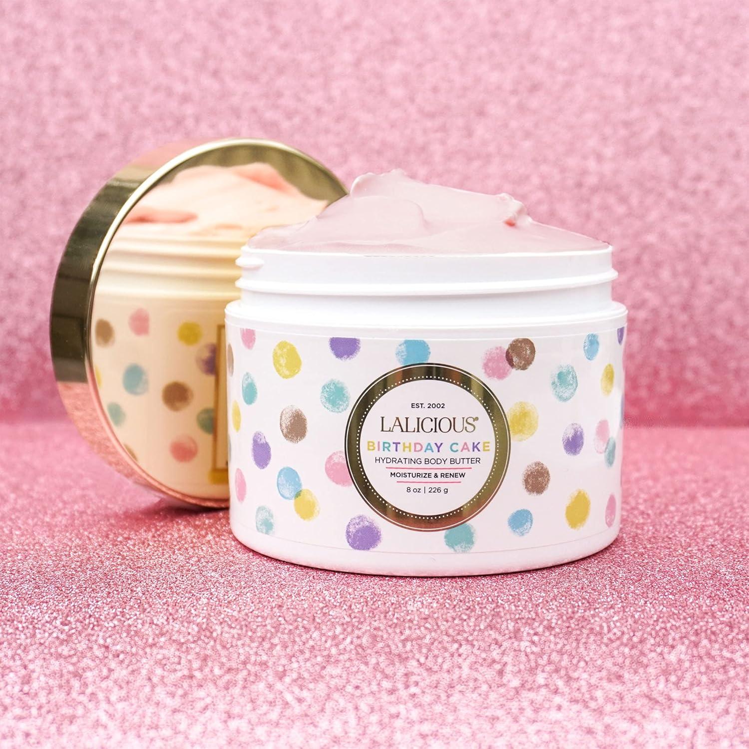 Crema Corporal Hidratante LaLicious Pastel de Cumpleaños 226g