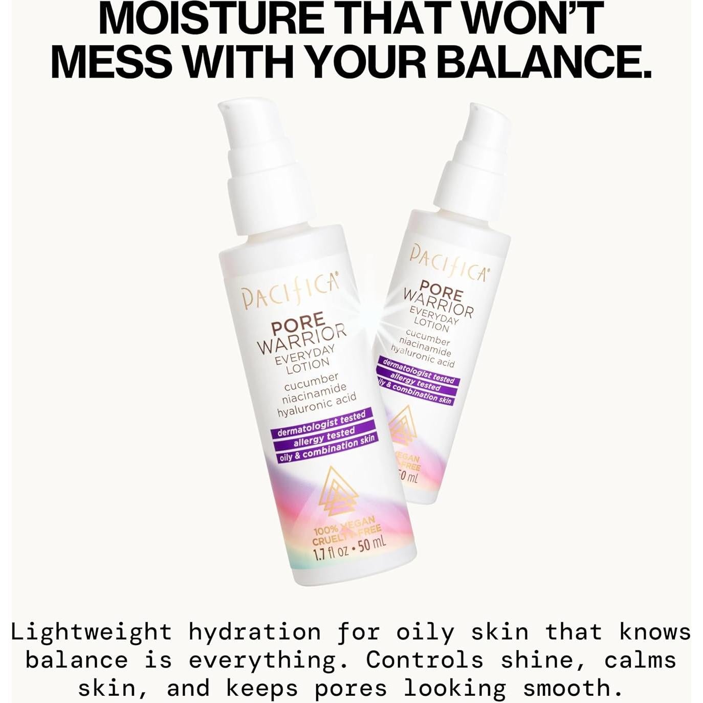 Loción Facial Diaria Pacifica Pore Warrior 48.2ml - Niacinamida