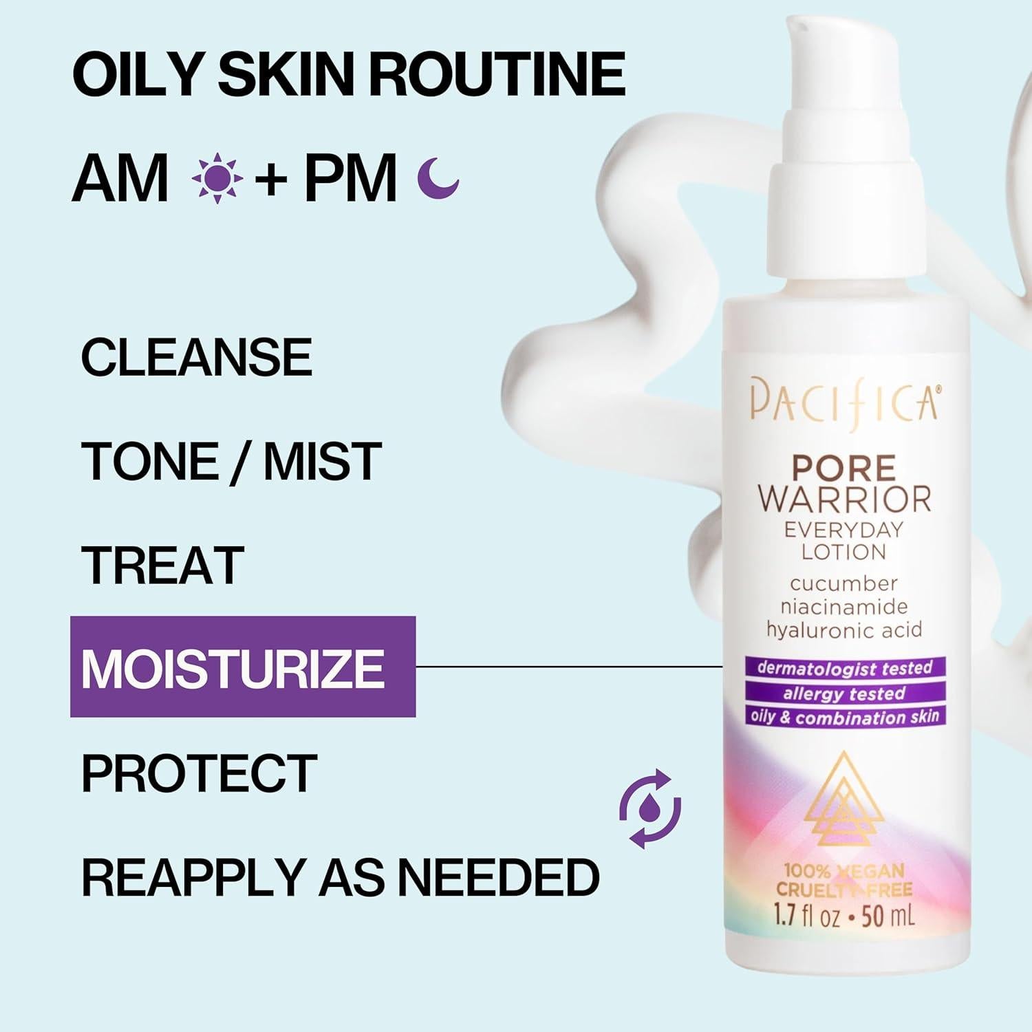 Loción Facial Diaria Pacifica Pore Warrior 48.2ml - Niacinamida