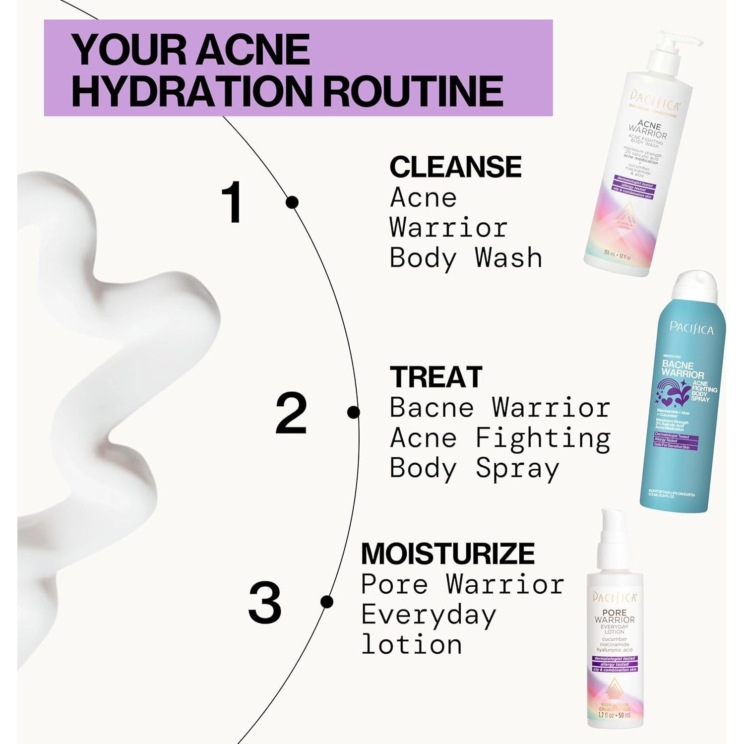 Loción Facial Diaria Pacifica Pore Warrior 48.2ml - Niacinamida