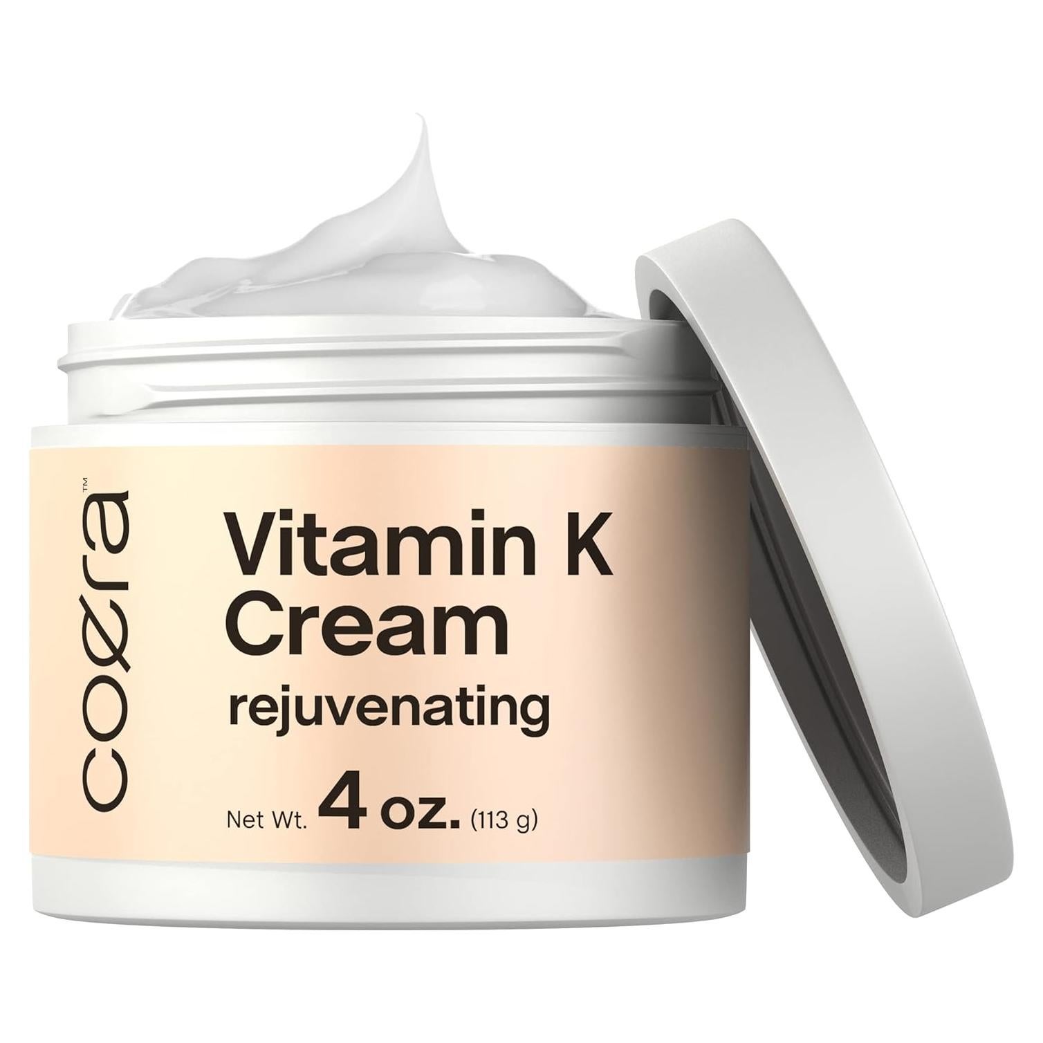 Crema Hidratante de Vitamina K Coera 113 g - Libre de Parabenos