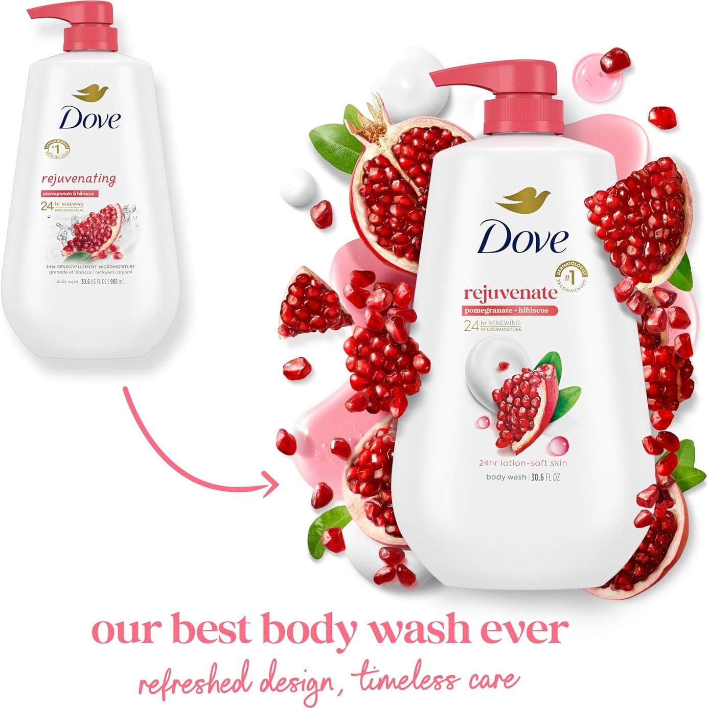 Gel de Ducha Dove Rejuvenecedor 907 ml Granada Hibisco