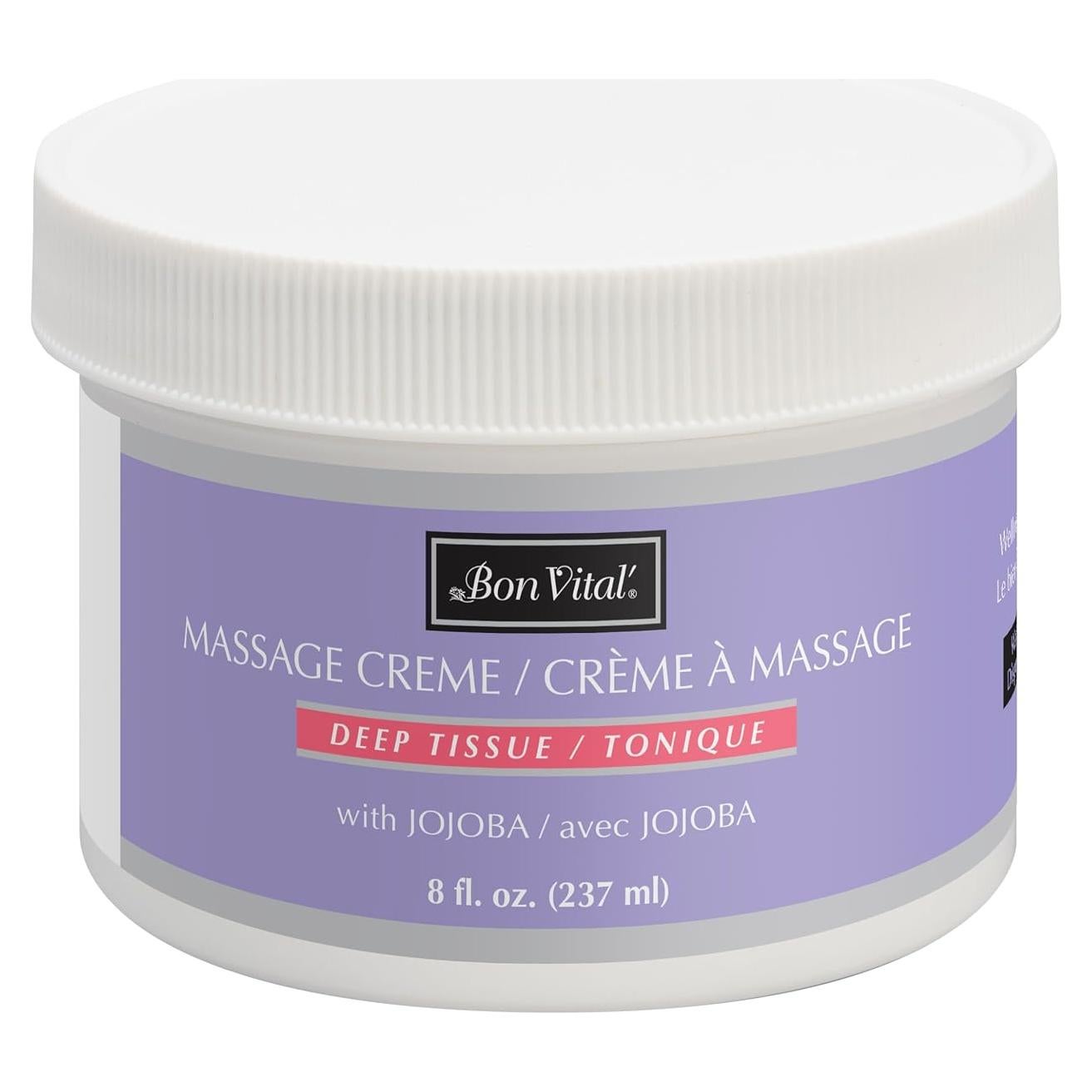 Crema de Masaje Bon Vital 8 Oz - Tejido Profundo Hidratante