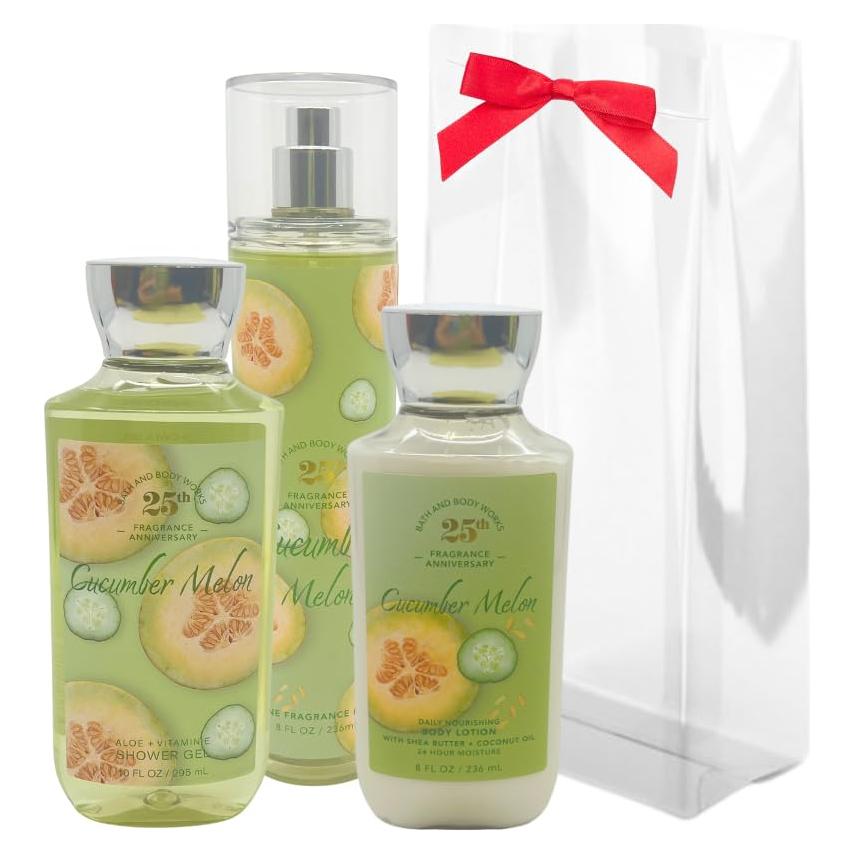 Conjunto de Regalo 3 Piezas Pepino y Melón Bath & Body Works