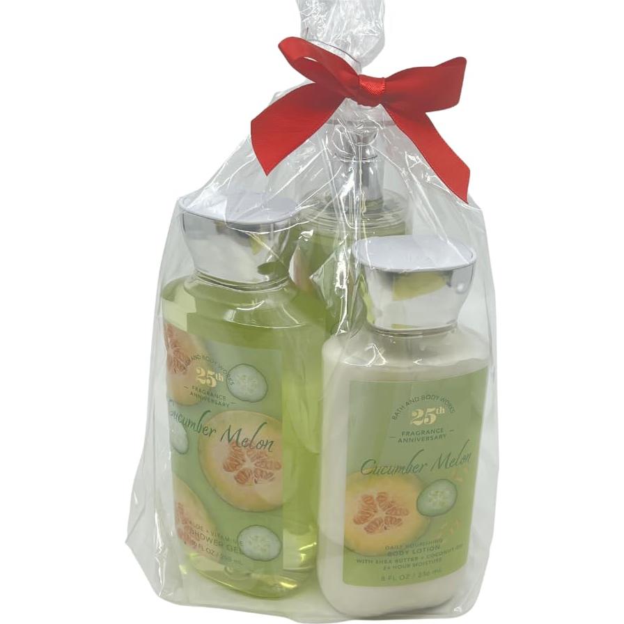 Conjunto de Regalo 3 Piezas Pepino y Melón Bath & Body Works