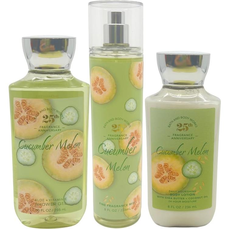 Conjunto de Regalo 3 Piezas Pepino y Melón Bath & Body Works