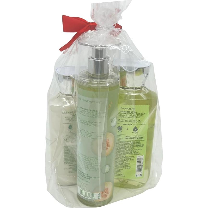 Conjunto de Regalo 3 Piezas Pepino y Melón Bath & Body Works