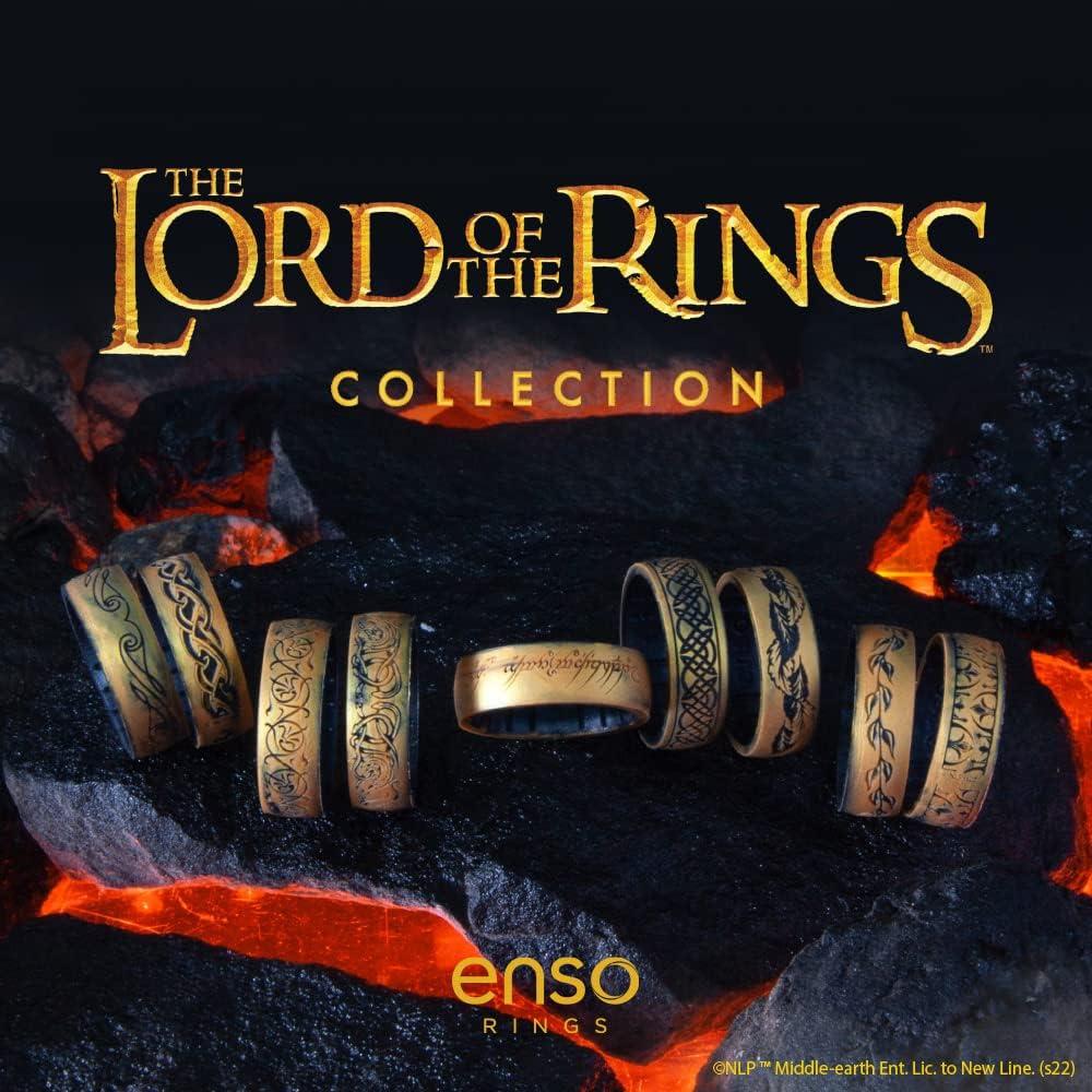Anillo de Silicona Enso Rings - El Señor de los Anillos -  Hoja de la Comarca - Talla 9