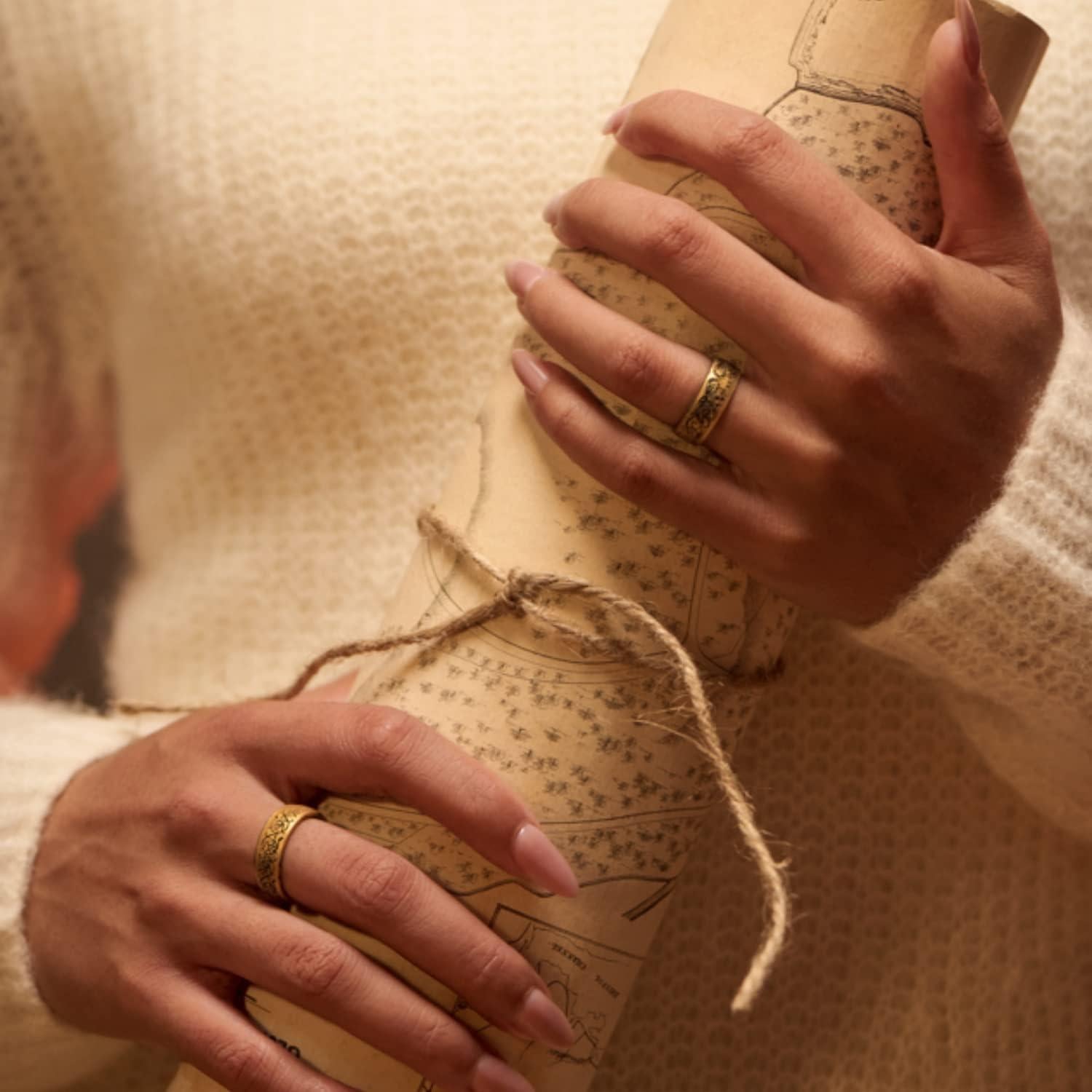 Anillo de Silicona Enso Rings - El Señor de los Anillos -  Hoja de la Comarca - Talla 9