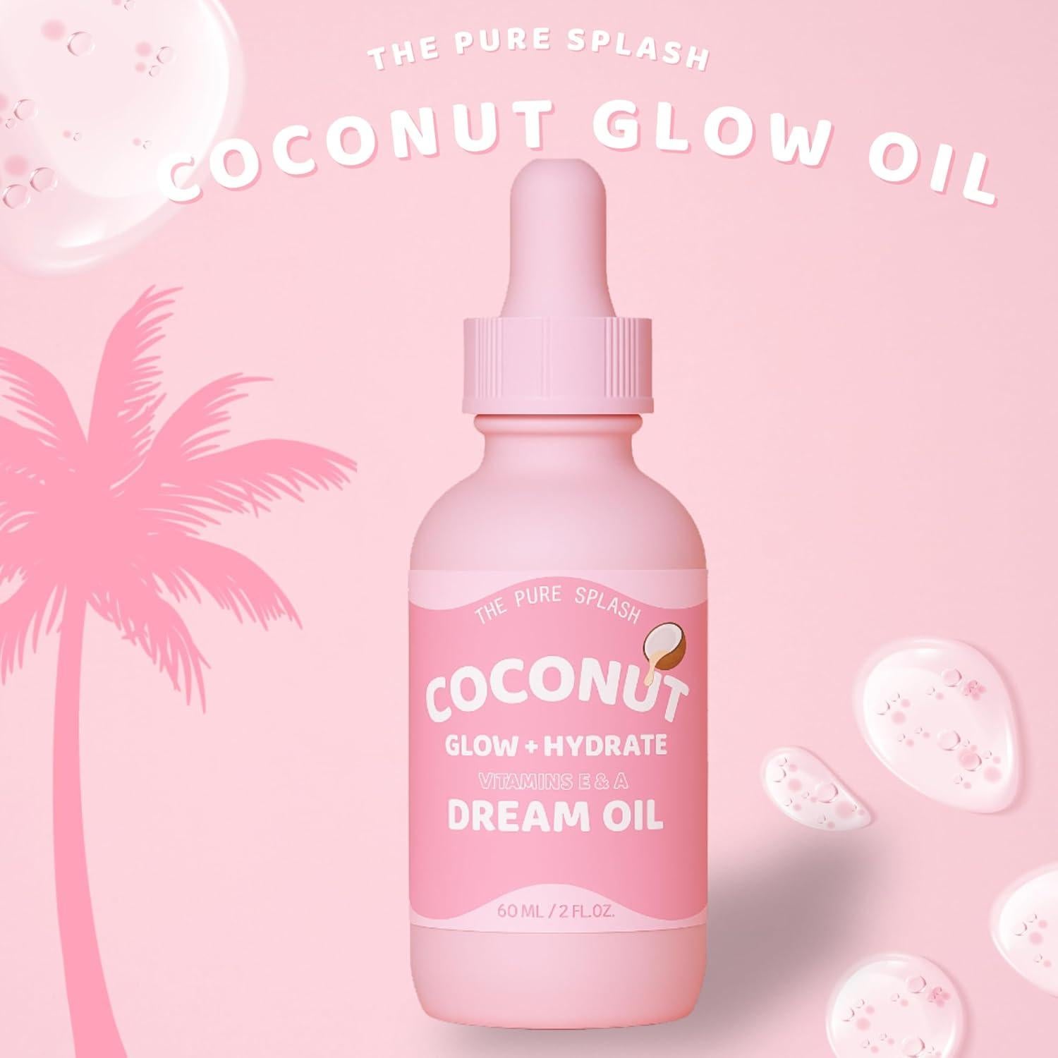 Aceite Hidratante de Coco The Pure Splash 59 ml - Brillo y Suavidad