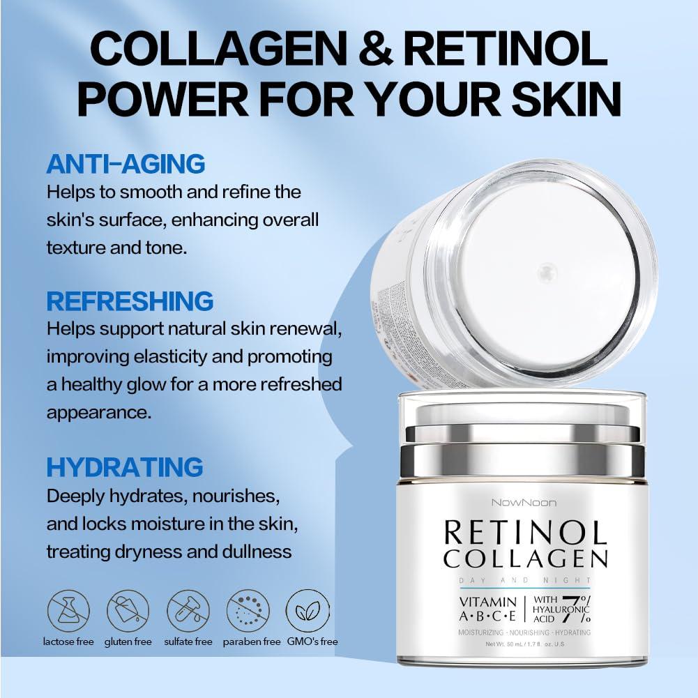Crema Hidratante Nocturna EnaSkin con Retinol y Colágeno 48g