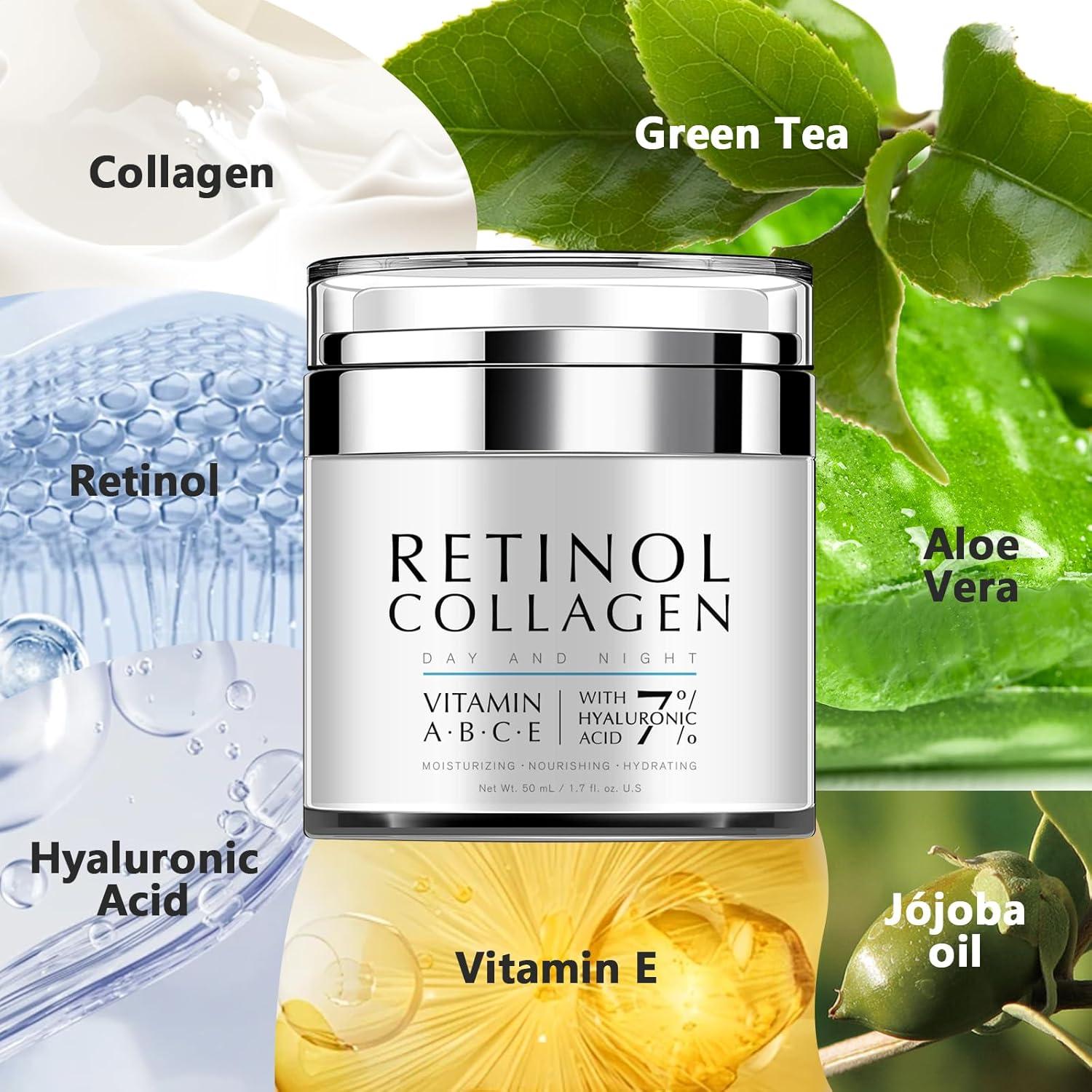 Crema Hidratante Nocturna EnaSkin con Retinol y Colágeno 48g