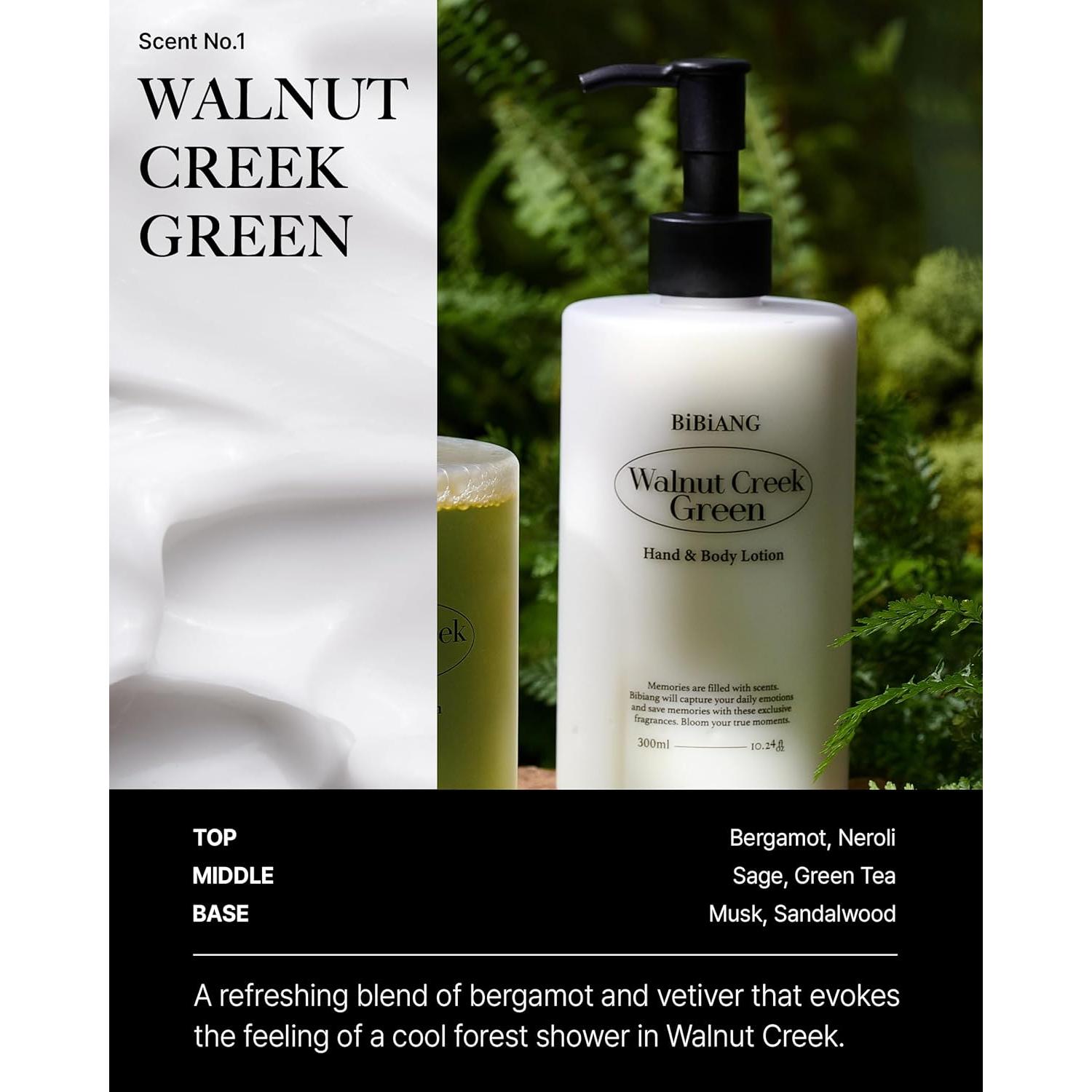 Loción Corporal Walnut Creek Verde - Hidratante 320 ml
