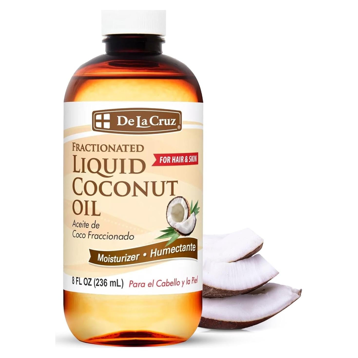 Aceite de Coco Líquido Fraccionado De La Cruz 236.6 ML