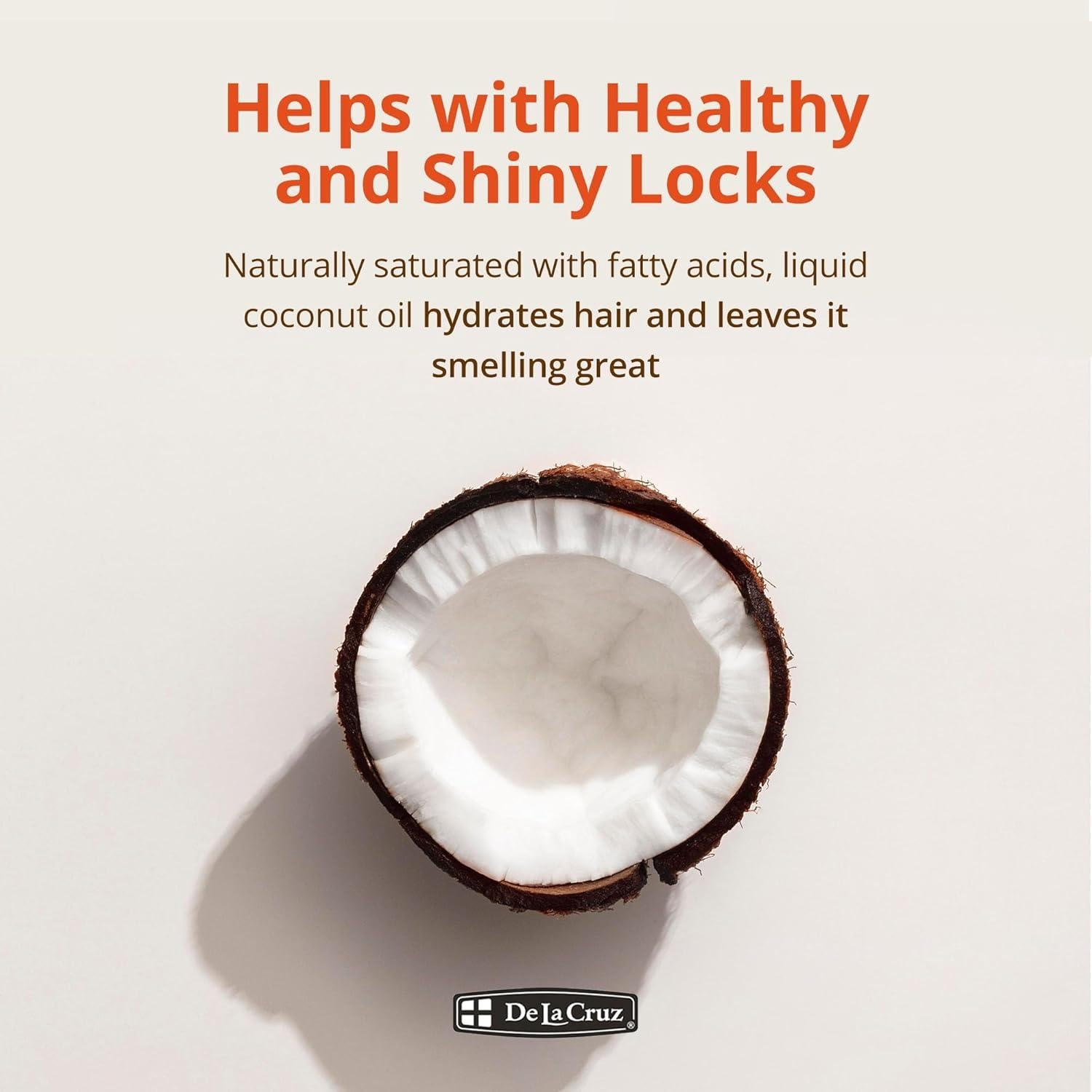 Aceite de Coco Líquido Fraccionado De La Cruz 236.6 ML