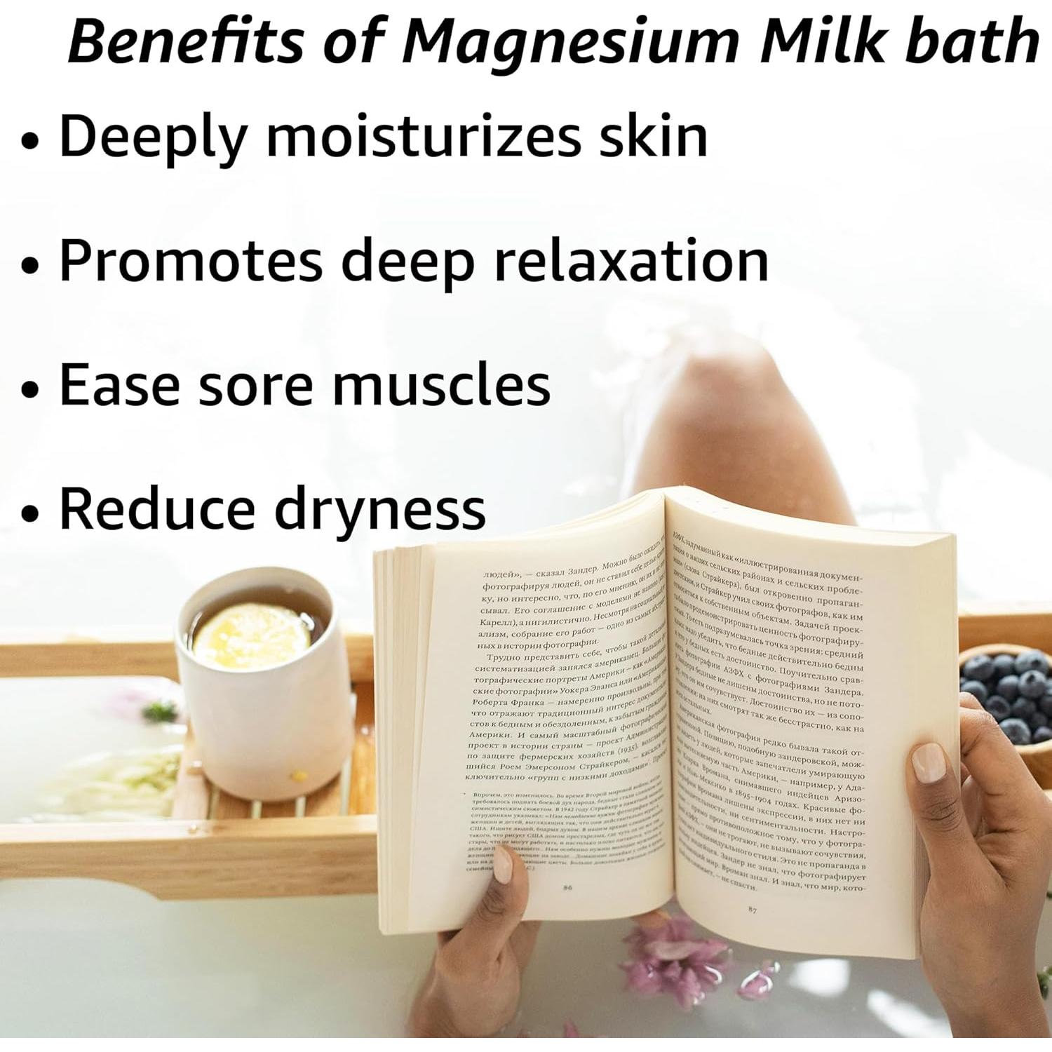 Leche de Baño de Magnesio 300g New Miuz Coco Vainilla Hidratante