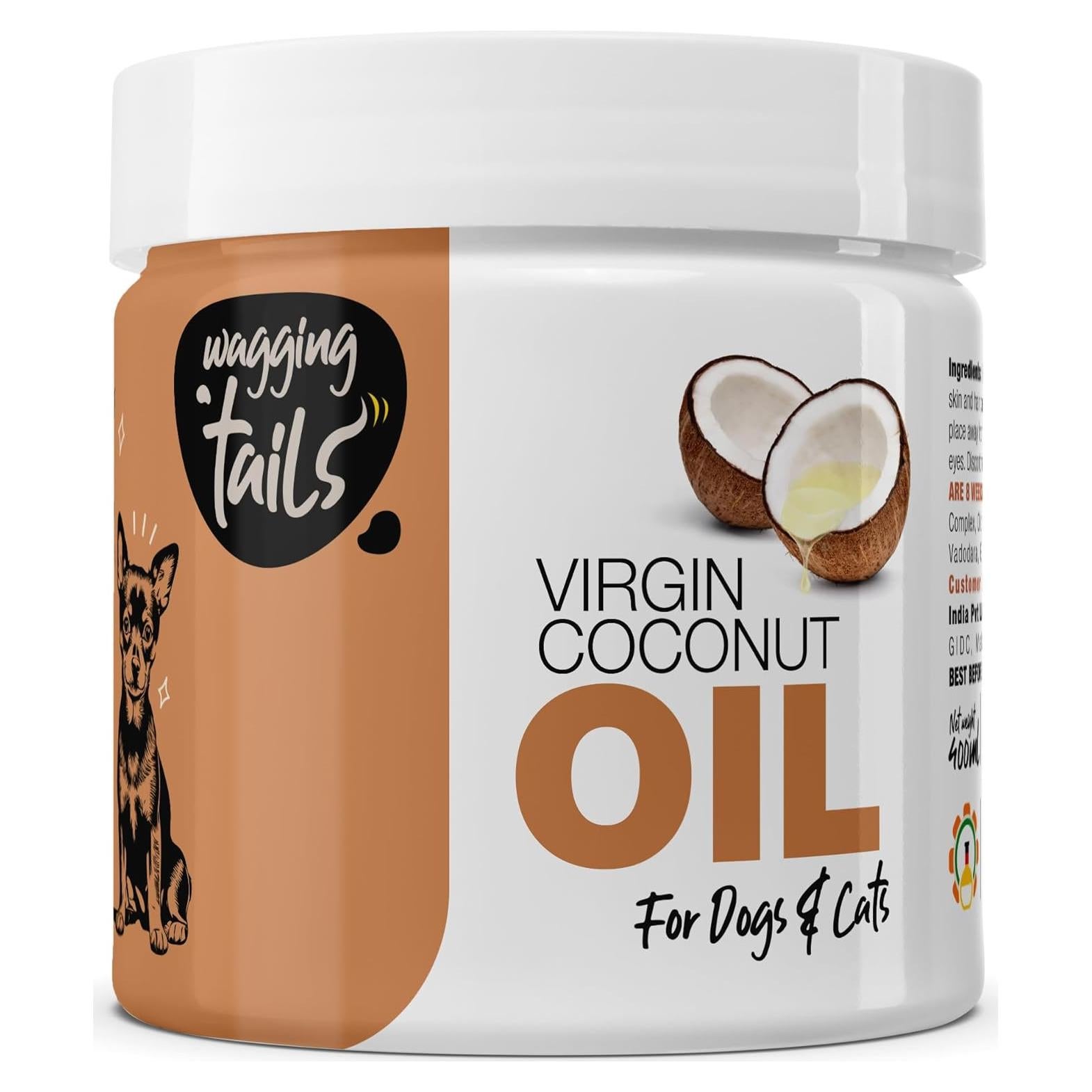 Aceite de Coco Virgen Wagging Tails 400ml para Mascotas