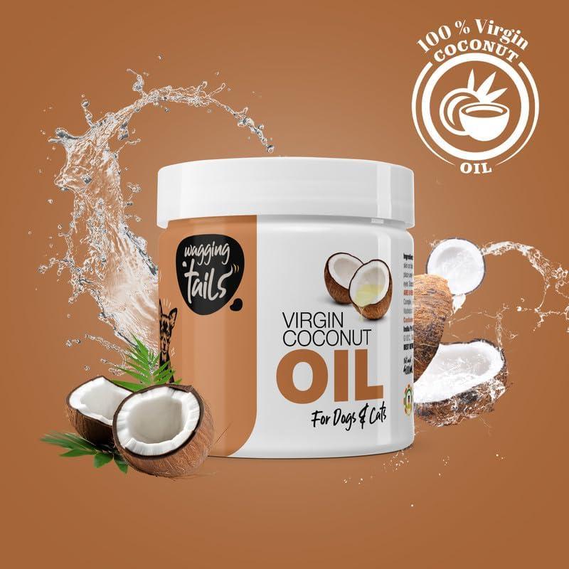 Aceite de Coco Virgen Wagging Tails 400ml para Mascotas