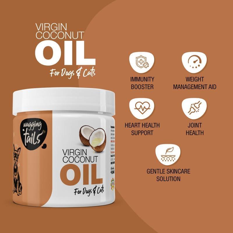 Aceite de Coco Virgen Wagging Tails 400ml para Mascotas