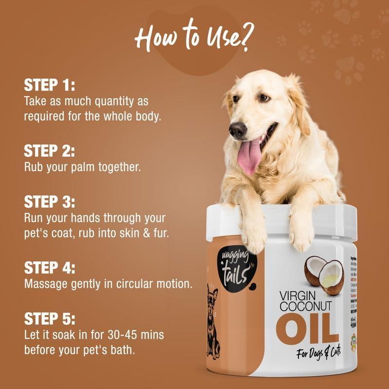 Aceite de Coco Virgen Wagging Tails 400ml para Mascotas