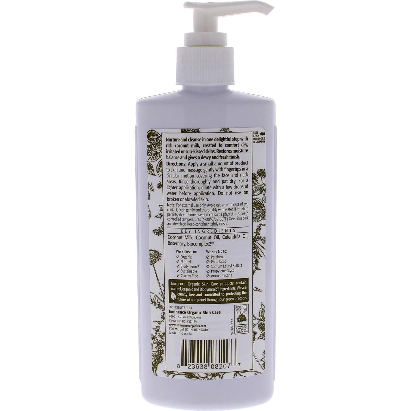 Limpiador Facial de Leche de Coco Eminence 238 ml - Unisex