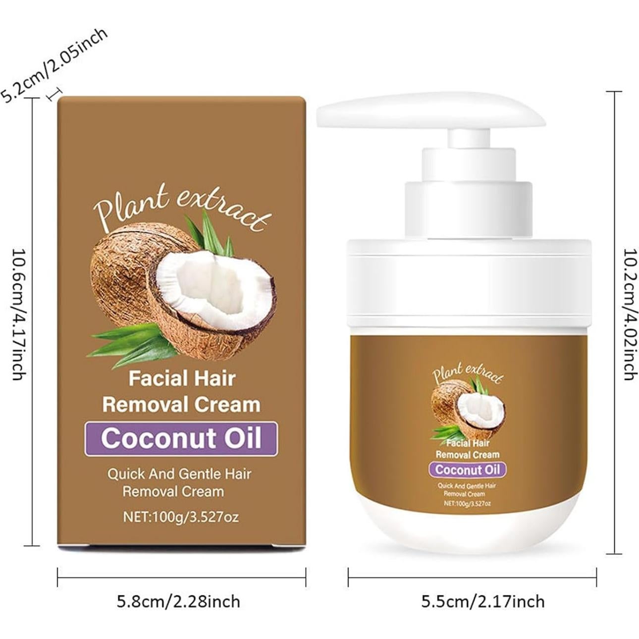 Crema Removedora de Vello Facial Coco TUOSHITONG 100 g