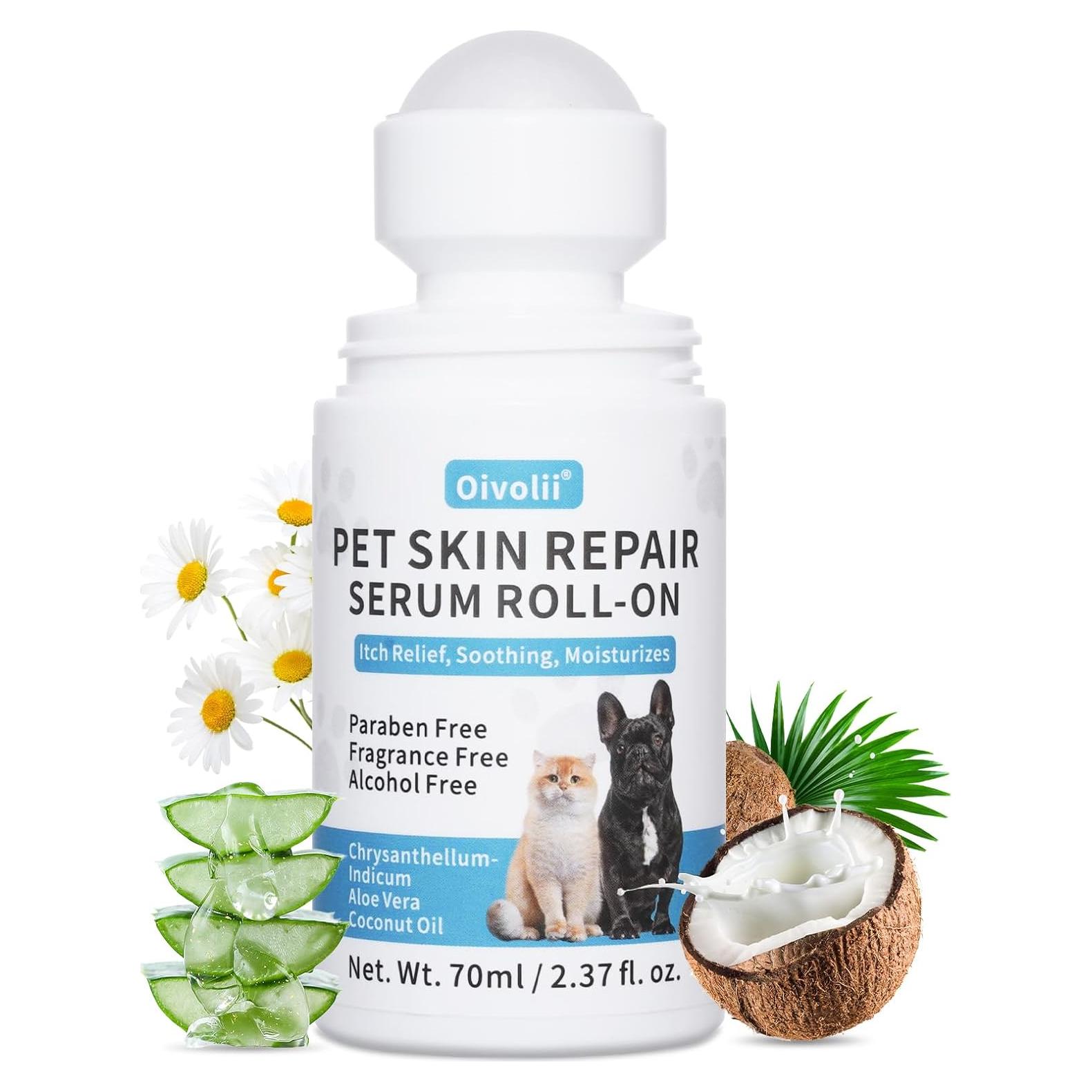 Roll-On Cuidado de Piel para Perros y Gatos Oivolii 68ml