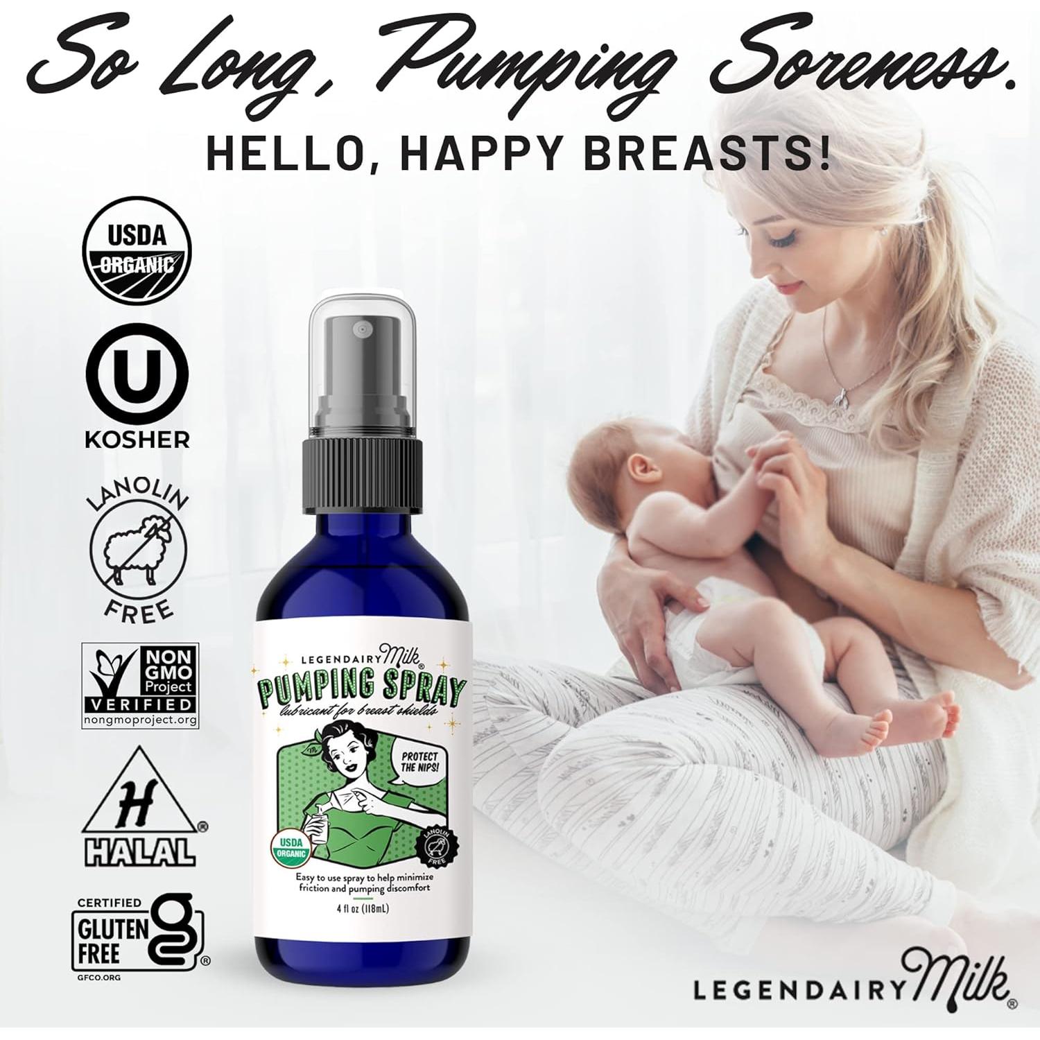 Spray para Sacar Leche Legendairy Milk 113 ml Orgánico Vegano