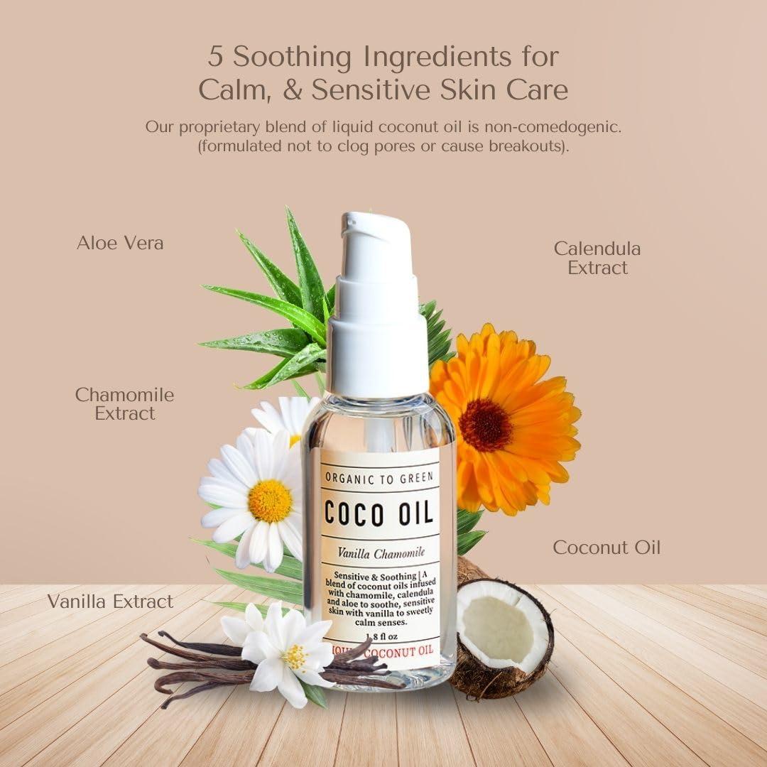 Aceite Facial Hidratante Orgánico a Verde 53 ml Vainilla Manzanilla